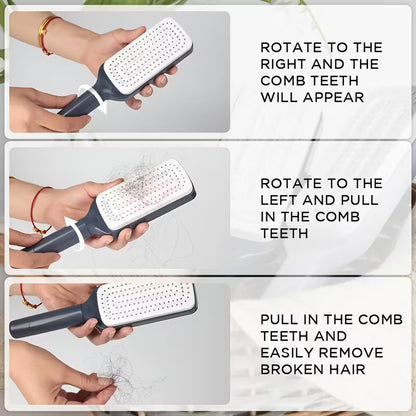EveTech Luxe AirSilk™ – Self-Cleaning Massage Hair Brush