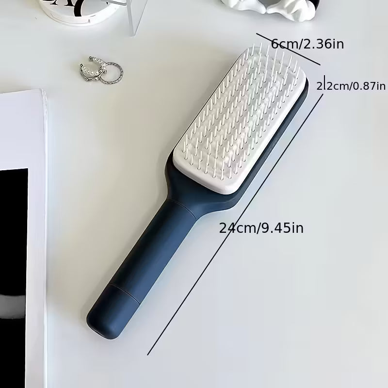 EveTech Luxe AirSilk™ – Self-Cleaning Massage Hair Brush
