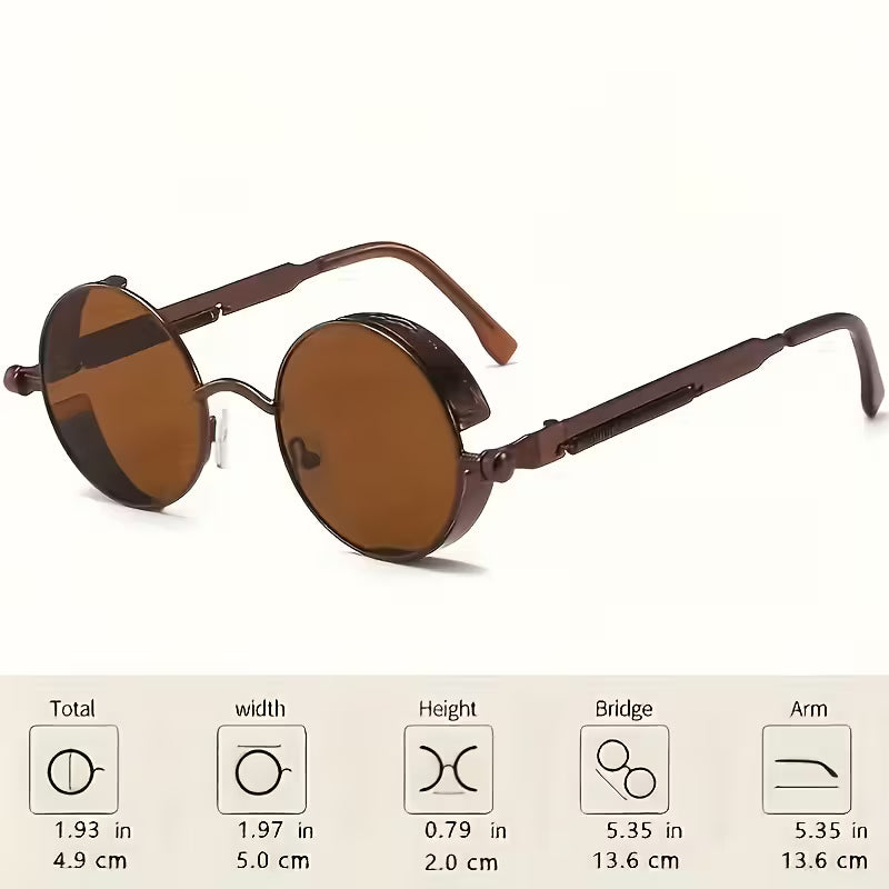 Round Metal Frame Sunglasses